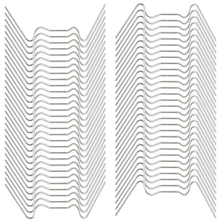 100 stk 304 W-type glassklemmer for drivhusglass, Gree, ZQKLA