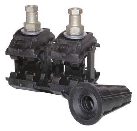 TE Connectivity P3X-95 Avgreningsklämma 1 skruv, koppar/aluminium, Anslutningsdon & kablar