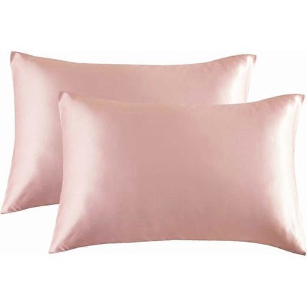 2 örngott i satin 50 x 75 cm (rosa)-