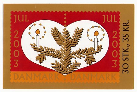 Danmark - Julemærkehæfte 2003 - 30 mærker - 2.-sortering