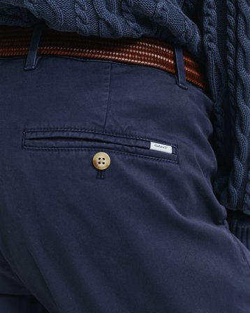 GANT Herren Sunfaded Slim Fit Chinohose (32/34) Blau