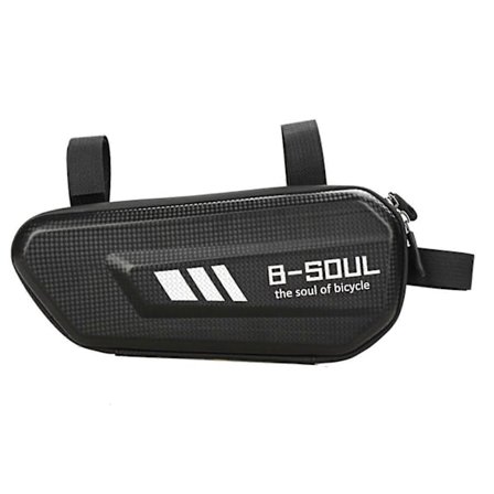 Trekant Rammetaske Vandtæt Opbevaring Dobbelt Mesh Lommer Trekant Sadel Ramme Taske Trekant Rammetaske