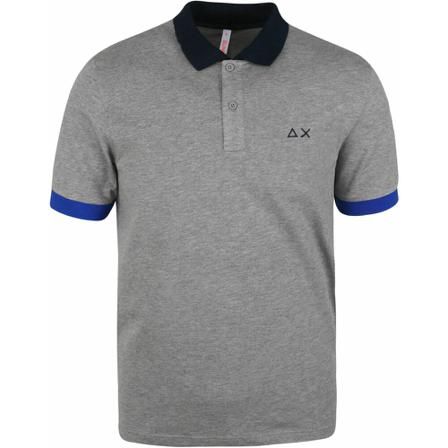 Sun68, Polo shirt Grijs, Heren, Maat:M,Katoen