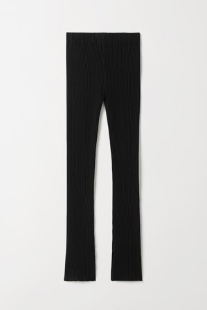 Soft Goat - Ribbed Leggings - Kashmirbyxor dam - M - Black