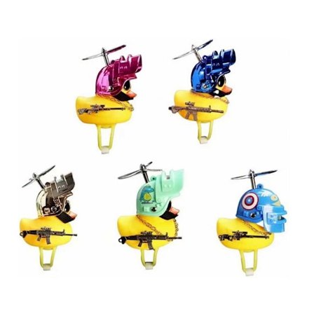 Moottoripyörän ohjaustangon ankka koriste pieni keltainen ankka kypärä koriste