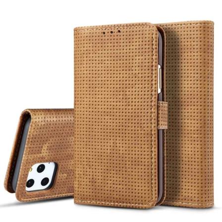 iPhone 11 Pro - Praktiskt Retro Plånboksfodral (LEMAN) Brun