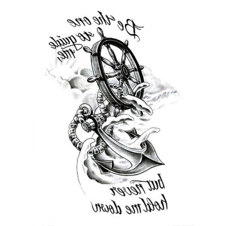 Fashion Tattoo Sticker Temporary Black Roses Design Full Flower Arm Big Fake Tattoo Sticker Body Art Decal Qinhai