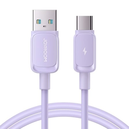 Joyroom USB-C till USB-A kabel 3A 1.2m - Lila