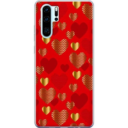 Kompatibel Mobilcover til Huawei Huawei P30 Pro GoldenHearts
