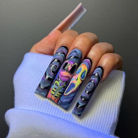 Halloween Fake Nails Ballerina False Nail SN075 SN075