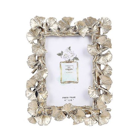 Bilde ramme 4x6 Foto rammer Vintage Hjem Decor, Bursdagsgave Til Foreldre Kvinne Bryllupsdag (gull)