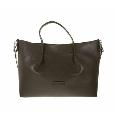 Fabiana Filippi, Maxi leather shopping bag Bruin, Dames, Maat:ONE Size,leer