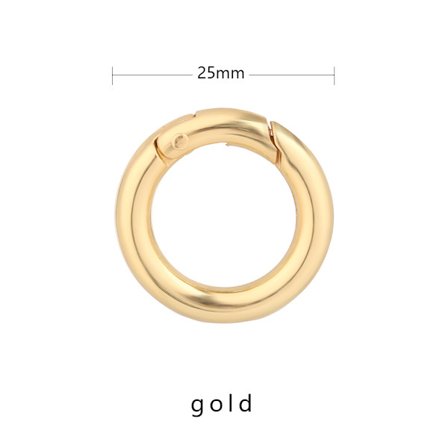 10st Spring O-Ring Spännen Karbinhake Handväskor GULD - spot försäljning