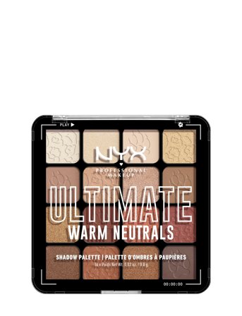 NYX Professional Makeup Ultimate Shadow Palette 16-Pan Warm Neutrals - Multi/patterned - 1 pcs