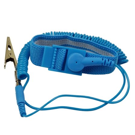 2 stk Antistatisk håndleddsreim Elastisk reim med klips for sensitivt utstyr