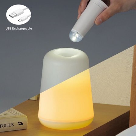 Uppladdningsbara sänglampor utan sladd, bärbar bordslampa med LED, nattlampor för barnkammare, nattduksbord, barnrum