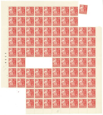 Danmark - AFA 203a postfrisk 90 stk.