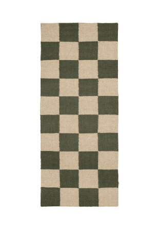 Classic Collection Gångmatta Squares 80x240 cm Mattor Grön