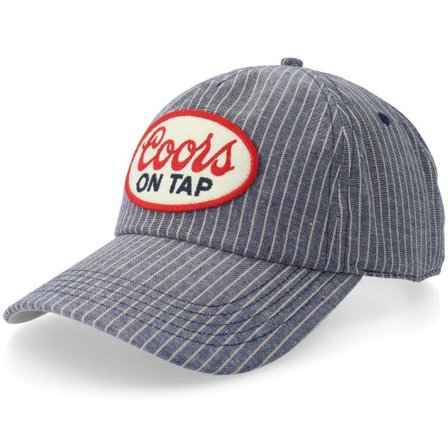 American Needle - Blå unconstructed Keps - Coors On Tap Tulsa Navy/Ivory Dad Cap @ Hatstore