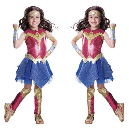 Børns Piger Wonder Woman Cosplay Kostume Fancy Dress Up Outfit Sæt L STØRRELSE