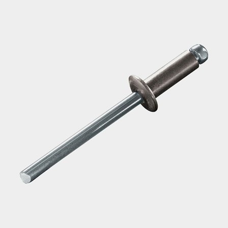Rivetti ciechi, acciaio inossidabile resistente agli acidi (A4 / AISI 316, classe marina) & monel, Ø4.8 x 16 mm, confezione da 4