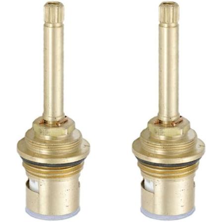 2 stk. Kranpatronventiler, reservedeler for bad- og kjøkkenvaskkran (80 mm)