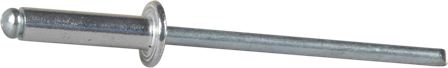 ESSVE 62207 Blindnit Ø3,2 mm, alu/stål, kullrigt huvud 3,2 x 12 mm, 750-pack, Infästning