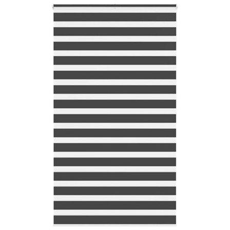 Rullgardin zebra svart 135x200 cm tyg bredd 130,9 cm polyester