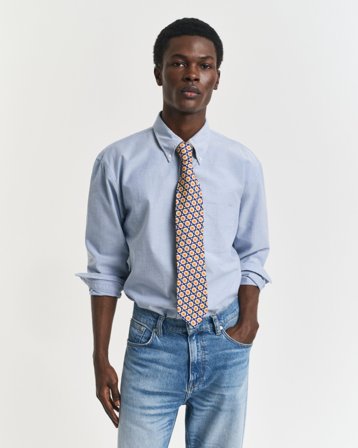 GANT Herren Relaxed Fit US Oxford-Hemd (S) Blau
