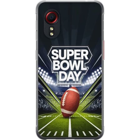 Yhteensopiva Puhelinkuori Samsung Galaxy Xcover 5 Super Bowl Day juliste, jossa amerikkalainen jalkapallo valaistuksella varustetulla areenalla dramaa