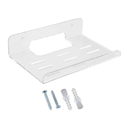 Akryl Router Vægbeslag Let At Installere Flydende Router Dvd Afspiller Stand Rack Router Hylde Til