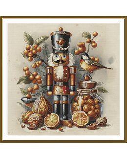 Stickpackung Bild Nussknacker