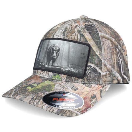 Hunter - Camo Flexfit Cap - Big Boar Wide Timber Kanati Camo Pattern Flexfit @ Hatstore