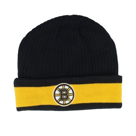 Fanatics - NHL Sort cuff Beanie - Boston Bruins Beanie Black/Yellow Gold Cuff @ Hatstore