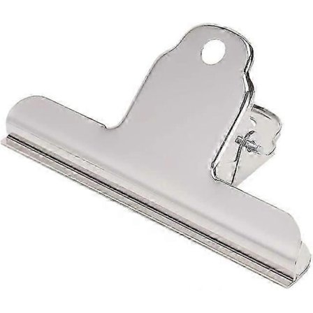 10 st Stora Bulldog Clips - 100mm Metall Gångjärn Clip Stor Rostfri Bulldog Clip För Papper, Post, Kartong, Kontor, Kök (silver)