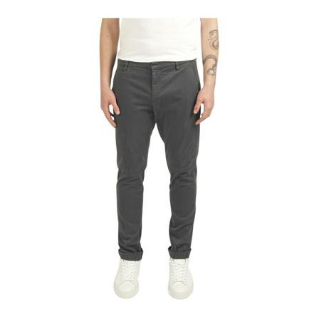 Dondup, Straight Trousers Grijs, Heren, Maat:W36