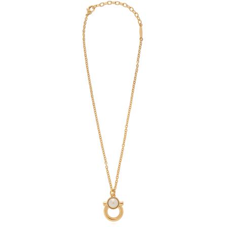 Salvatore Ferragamo, Necklace Geel, Dames, Maat:ONE Size