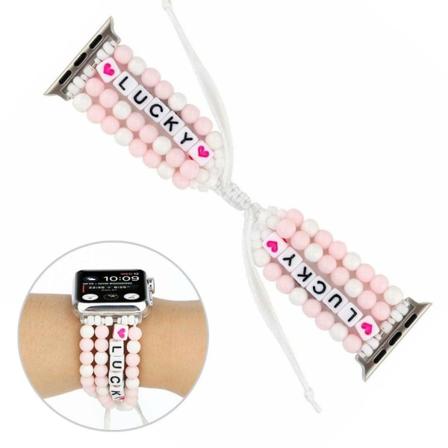 Apple Watch Series 6 / 5 44mm onnenhelmet kellonauha - Pinkki Pink