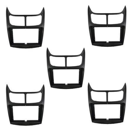 5x 9 tommers 2DIN Bil Audio Radio Stor Skjerm Fascia Ramme Adapter DVD Dash Montering Panel Ramme Kit Kompatibel Med