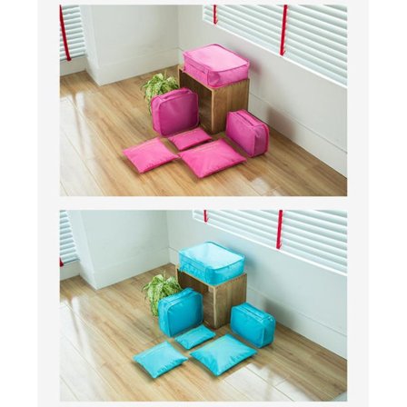 Organiseringsposer til rejser - 6 stk./sæt - 8 FARVER