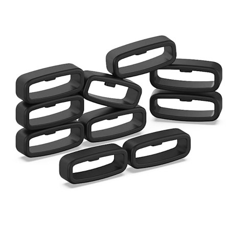 Ersättningssilikonband Ringfäste Hållare för Garmin Forerunner 245 Music 645 Venu Venu Sq Vivomove Vivomove HR Fenix ​​6S 5S 7S 10-pack 20mm