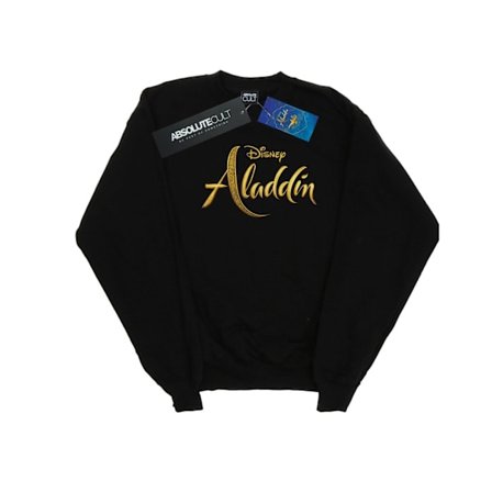 Disney Herr Aladdin Filmlogotyp Sweatshirt 5XL Svart