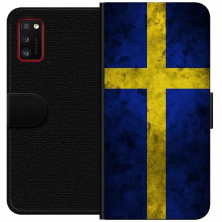 Samsung Galaxy A41 Plånboksfodral Sverige Flagga
