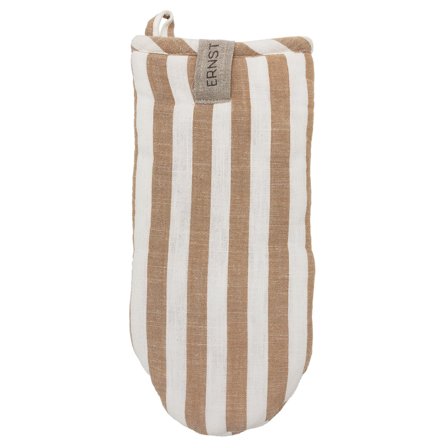 Ernst Ovnhandske bred stribe, karamel/hvid - Kola/vit | KitchenOne