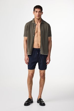 NN.07 Gabin 5027 Shorts Herren Blau LENZING ECOVERO Viscose