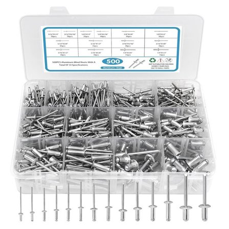 Laatikko alumiiniteräksisiä sokkonauloja 500 kpl
