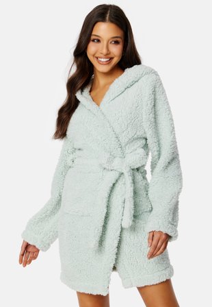 BUBBLEROOM Kinney fluffy robe Light mint Klær