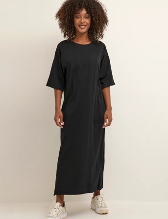 Kaffe Kaedna 1/2 Sleeve Dress - Black - XS