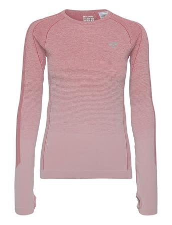 Hmlgg12 Training Seamless L/S Woman Langærmet T-shirt Rød Hummel