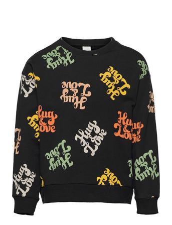 Sweatshirt Hug Love Aop Svetari Collegepaita Monivärinen/Kuvioitu Lindex